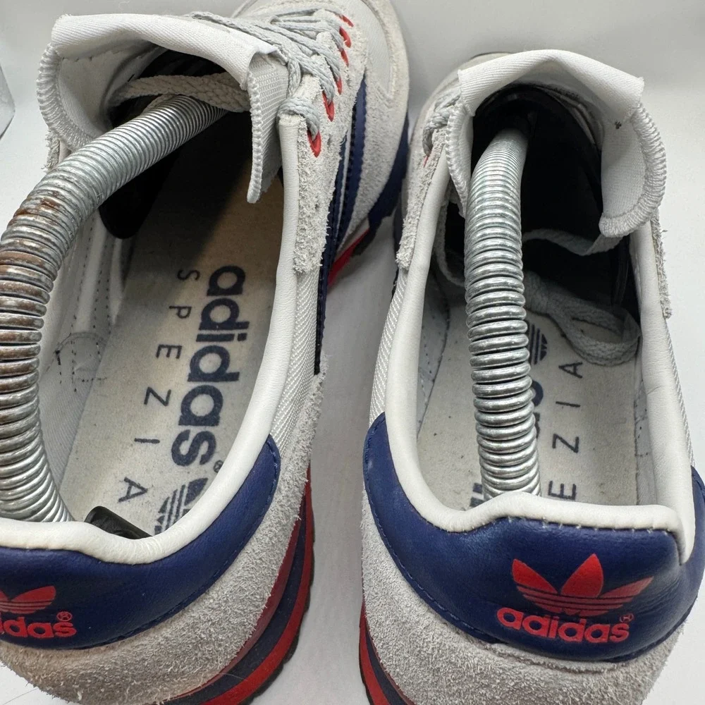 Adidas Spezial Hoylake Size 7.5 Grey Navy Red Suede Mens Sneakers H03884